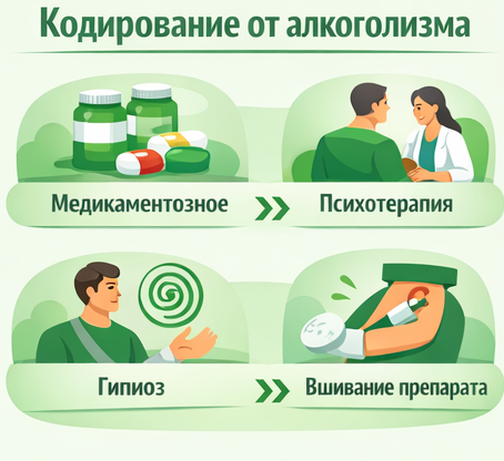 кодирование от алкоголизма в Отрадном Санати
